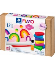 Komplet gline Staedtler Fimo Soft - Basic, 12 dijelova