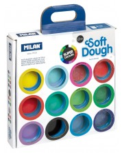 Komplet za modeliranje s tijestom Milan Soft Dough - 16 boja