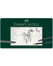 Set olovki Faber-Castell Pitt Graphite - 26 komada, u metalnoj kutiji -1