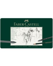 Set olovki Faber-Castell Pitt Graphite - 26 komada, u metalnoj kutiji