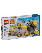 Konstrukcijski set LEGO Minions - Minioni i banana auto (75580)