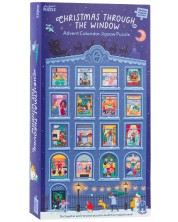 Božićni kalendar Professor Puzzle od 24 x 50 dijelova - Božić kroz prozor