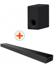 Set soundbar i Subwoofer  Sony - HT-A5000 + SA-SW3, черен
