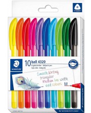 Set kemijskih olovaka Staedtler 423 - 10 komada, šarene -1