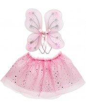 Set Micki - ružičasta suknja i krila sa zvijezdama