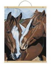 Set za slikanje akrilnim bojama na platnu Royal - Konji, 31 х 41 cm -1