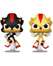 Set figura Funko POP! Games: Sonic The Hedgehog - Shadow & Super Shadow (Glows in the Dark) (Special Edition)