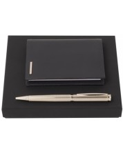 Se olovka i bilježnica Hugo Boss Sophisticated - Crno i zlatno
