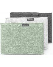 Set od 3 ručnika od mikrofibre Brabantia - SinkSide, grey/green