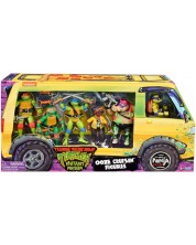 Set figura TMNT Mutant Mayhem - Teenage Mutant Ninja Turtles pun haos, Putovanje