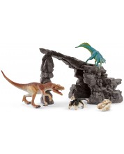 Set Schleich Dinosaurs -Dinosaurusi sa špiljom