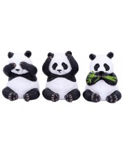 Set kipića Nemesis Now Adult: Humor - Three Wise Pandas, 8 cm