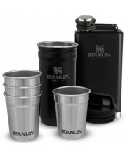 Set čaši Stanley - Pre-Party, манерка, 4 броя чаши, черен