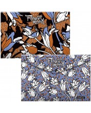 Set mapa s gumbom Erich Krause - Tulips, A4, 4 komada, asortiman -1