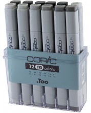 Set markera Too Copic Classic - Sivi tonovi, 12 boja -1