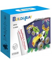 Konstrukcijski set 2 u 1 Hanye Build and play - Autići, 46 dijelova -1