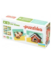 Set edukativnih slagalica Puzzlika - Tko gdje živi, ​​20 dijelova