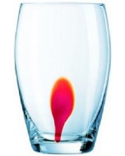 Set od 4 staklene čaše Luminarc - Drip Red, 350 ml -1