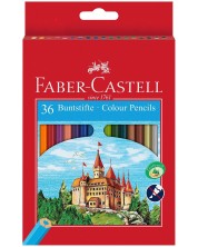 Set olovaka u boji Faber-Castell - Dvorac, 36 komada, sa šiljilom