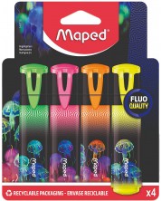 Set tekst markera Maped Deepsea Paradise - 4 boje