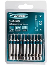 Set bitova Gross - TORX 8, 50 mm, S2, 10 komada -1