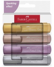 Set tekst markera Faber-Castell 1546 - 4 boje, metalik