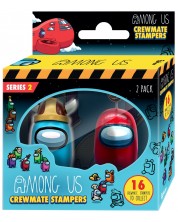 Set mini figurica P.M.I. Games: Among Us - Crewmates, 3D Stampers (Series 2), 2 kom., asortiman -1