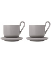 Set od 2 porculanske šalice za espresso Blomus - Ro, 80 ml, sive -1