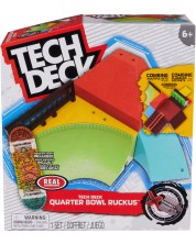 Игрален комплект Tech Deck - X-Connect, Rampa i skateboard za prste, Quarter Bowl Ruckus -1