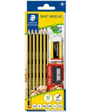 Set olovaka Staedtler Noris 120 - 6 komada, s gumicom i šiljilom -1