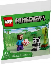 Konstruktor LEGO Minecraft - Steve i beba panda (30672)