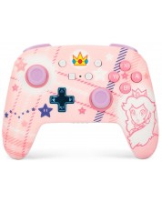 Bežični kontroler PowerA - Enhanced, Princess Peach Plaid (Nintendo Switch) -1