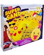 Set kinetičkog pijeska Play-Toys - Super Sand Emoji