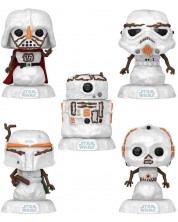 Set figura Funko POP! Movies: Star Wars - Holiday Darth Vader, Stormtrooper, Boba Fett, C-3PO R2-D2 (Special Edition)