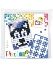 Kreativni set piksela Pixelhobby - Privjesak za ključeve, Husky