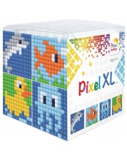 Kreativni set s pikselima Pixelhobby - XL, Kocka, vodene životinje -1