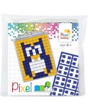 Kreativni set piksela Pixelhobby - Privjesak za ključeve, Sova -1