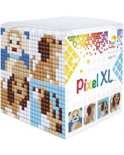 Kreativni set s pikselimaPixelhobby - XL, Kocka, štenci -1