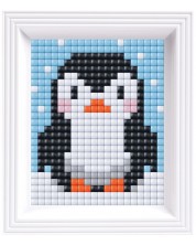 Kreativni set s okvirom i pikselima Pixelhobby - XL, Pingvin