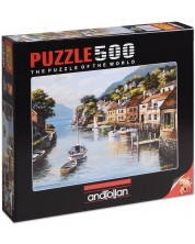 Puzzle Anatolian od 500 dijelova - Kuće uz rijeku, Sung Kim