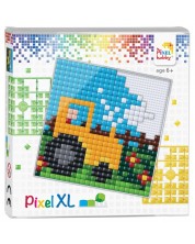 Kreativni set s pikselima Pixelhobby - XL, Traktor -1