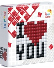 Kreativni set s pikselima Pixelhobby - XL, Volim te -1