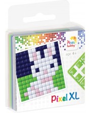 Kreativni set s pikselima Pixelhobby - XL, Zeko, 4 boje -1