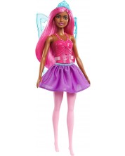 Lutka Barbie Dreamtopia - Barbie vila iz bajke s krilima, s ružičastom kosom -1