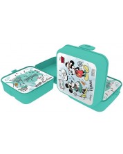 Kutija za hranu Disney - Mickey i Minnie Mouse, 1000 ml, zelena