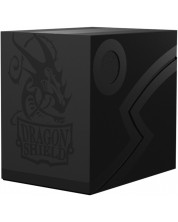 Kutija za karte Dragon Shield Double Shell - Shadow Black/Black (150 kom.) -1