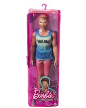 Lutka Barbie Fashionistas - Ken, s majicom bez rukava Malibu -1