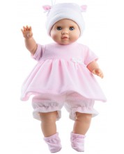 Lutka-beba Paola Reina Manus - Amy, s roza tunikom i hlačama, 36 cm