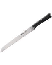 Kuhinjski nož za kruh Tefal - Ingenio Ice Force, 20 cm, crni