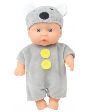 Lutka Moni Toys - U sivom kostimu miša, 20 cm -1